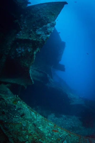 Nave Trasporto Militare Britannica Affondata Durante Seconda Guerra Mondiale Mar — Foto Stock