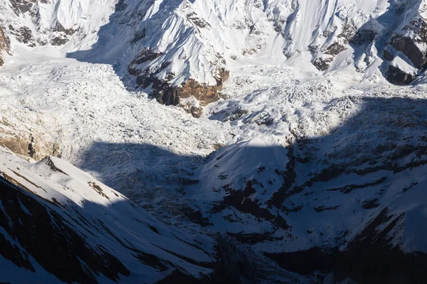 Hermoso Paisaje Las Montañas Del Himalaya Seguimiento Campamento Base Annapurna — Foto de Stock