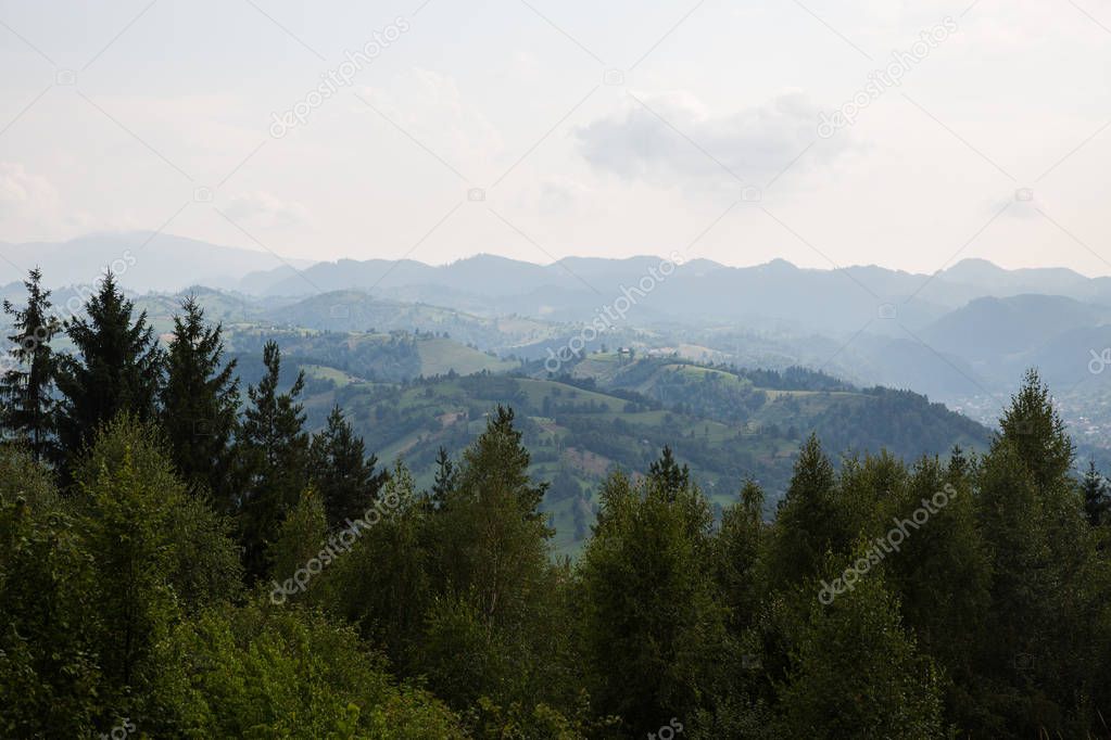 Beautiful mountains landscape in Romania