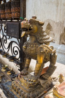 Tapınak karmaşık Swayambhunath heykeli