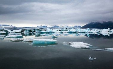 Buzdağı buzul lagün İzlanda'da 