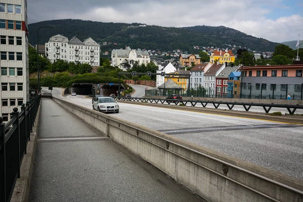 Bergen Norja Heinäkuu Bergenin Kadut 2016 Bergenissä Norjassa Bergenin Katu — kuvapankkivalokuva