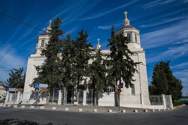 Γραφική Θέα Από Την Όμορφη Πόλη Της Ιερουσαλήμ Ισραήλ — Φωτογραφία Αρχείου