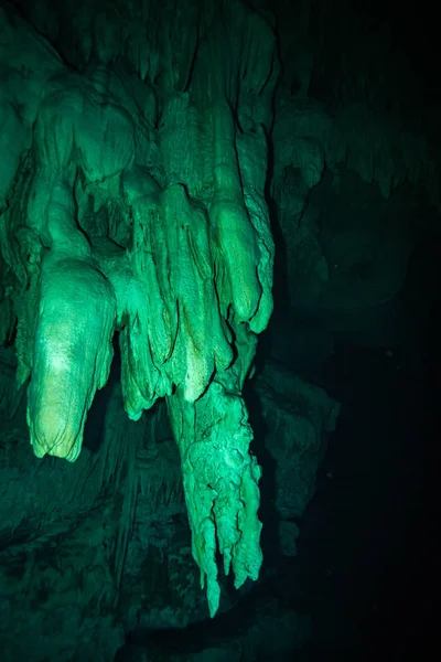 Image Sous Marine Grotte Fond Océan Mexique — Photo