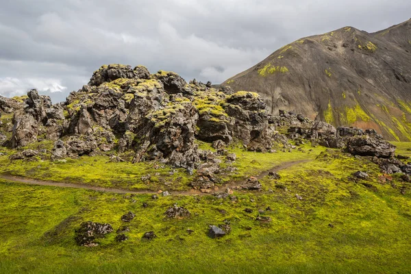 Magnifique Panorama Montagne Dans Parc National Landmannalaugavegur Islande — Photo