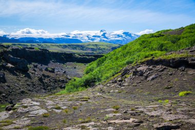 Güzel dağ Panorama Milli Parkı Thorsmork, İzlanda.