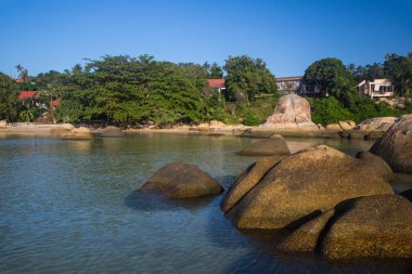 güzel deniz kıyısında, Koh Samui, Tayland