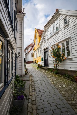 Bergen güzel bir eski sokak