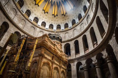 Doğal görünümü şehrin güzel Jerusalem, İsrail