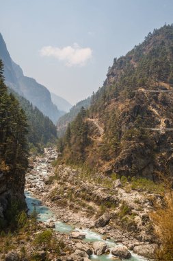 dağ izi görünümünü Trek Everest Merkez kampına