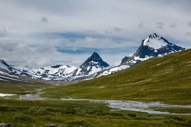 güzel manzara Milli Parkı Jotunheimen, Norveç