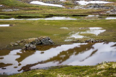 güzel manzara Milli Parkı Jotunheimen, Norveç