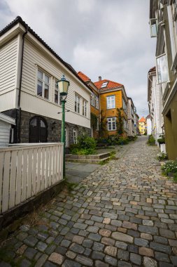 Bergen güzel bir eski sokak