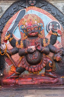 Nepal - Katmandu sermaye şehir heykel.