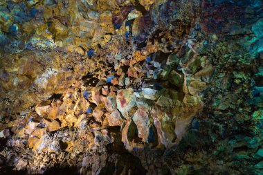 Volkan içinde - Thrihnukagigur Magma odası. İzlanda.