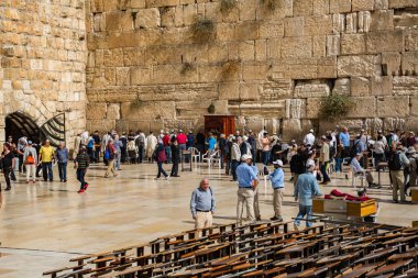 Doğal görünümü şehrin güzel Jerusalem, İsrail