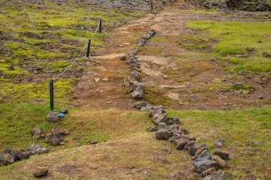 Reykjanesfolkvangur yolda. İzlanda.