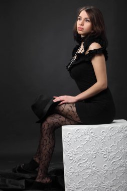 Stüdyo çekim Genç çekici kız