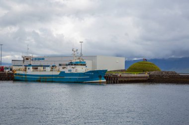 Reykjavik, İzlanda-Temmuz 25: Eski liman 25, 2013 yılında Reykjavik, İzlanda. Yaşadıkları en büyük limanda ülkenin nüfusunun.
