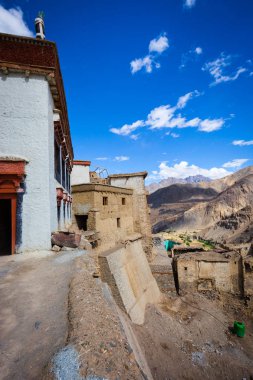 Hint Manastırı Ladakh il Lamayuru. Hint Himalayalar
