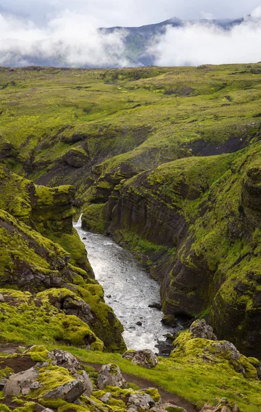 Wunderschönes Bergpanorama Nationalpark Thorsmork Island — Stockfoto