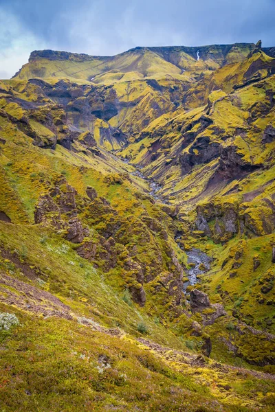 Splendido Panorama Montano Nel Parco Nazionale Thorsmork Islanda — Foto Stock