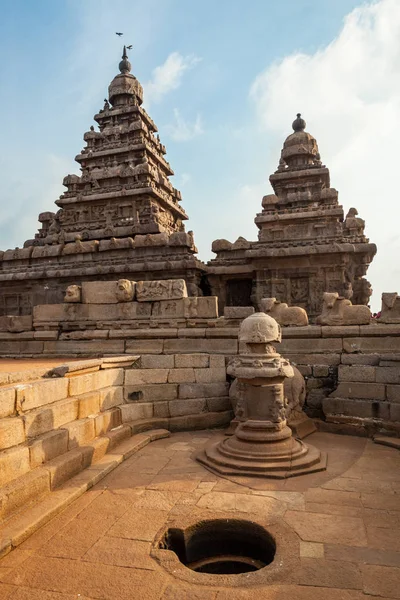 Forntida Shore Templet Mahabalipuram Tamil Nadu Indien — Stockfoto