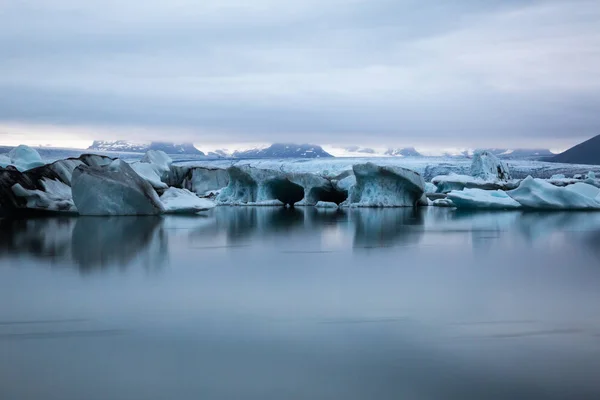 Ijsbergen Lagune Gletsjer Ijsland Ekulsarlon — Stockfoto