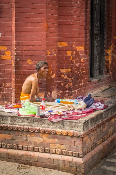 Kathmandu Nepal Mayo Calle Katmandú 2016 Katmandú Nepal Vista Calle —  Fotos de Stock