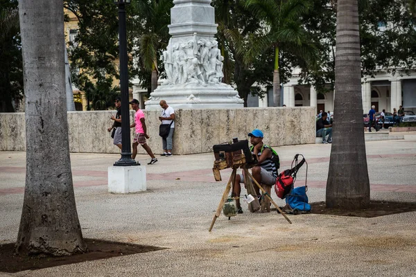 Habana Kuba Januar Menschen Der City Street Januar 2018 Habana — Stockfoto