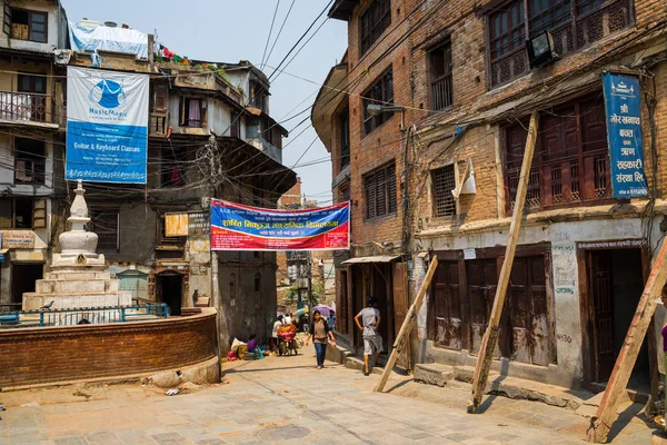 Kathmandu Nepal Abril Calle Katmandú 2016 Katmandú Nepal Vista Calle — Foto de Stock