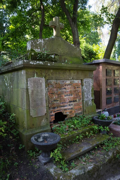 Cripta Sepultura Velho Cemitério — Fotografia de Stock