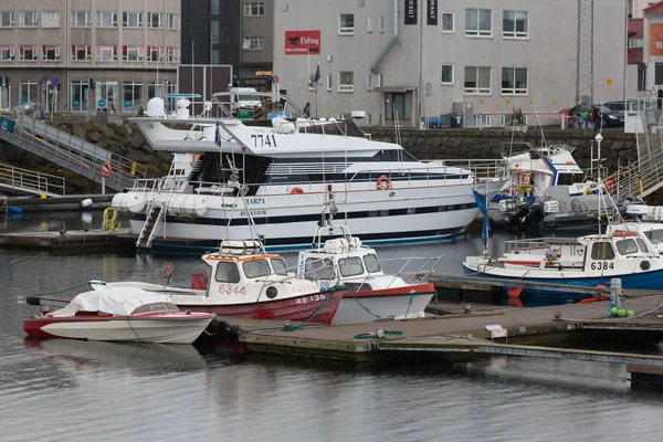 Reykjavik Island Juli Gamla Hamnen 2013 Reykjavik Island Hamnen Huvudstaden — Stockfoto