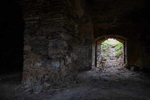 Подземелье Средневекового Замка Западе Украины — стоковое фото