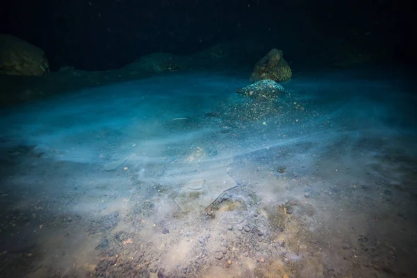 Unterwasserbild Der Höhle Auf Dem Meeresgrund Mexiko — Stockfoto