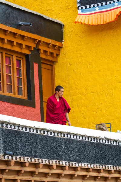 Leh Hindistan Eylül Budist Rahip 2011 Leh Hindistan Yakındaki Oteller — Stok fotoğraf