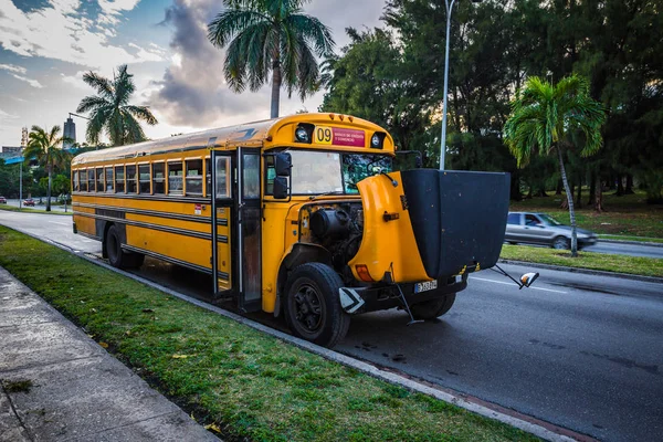 Habana Cuba Enero Coche Viejo Del Enero 2018 Habana Cuba —  Fotos de Stock