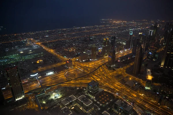 Dubai Verenigde Arabische Emiraten Januari Uitzicht Vanaf Burj Khalifa Januari — Stockfoto