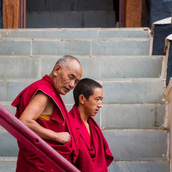 Leh India Septiembre Monjes Budistas 2011 Leh India Monjes Budistas — Foto de Stock