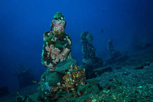 Underwater Tempel Bali Indonesien — Stockfoto
