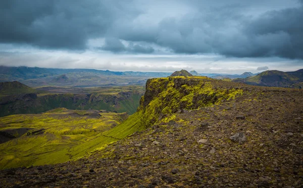 Wunderschönes Bergpanorama Nationalpark Thorsmork Island — Stockfoto