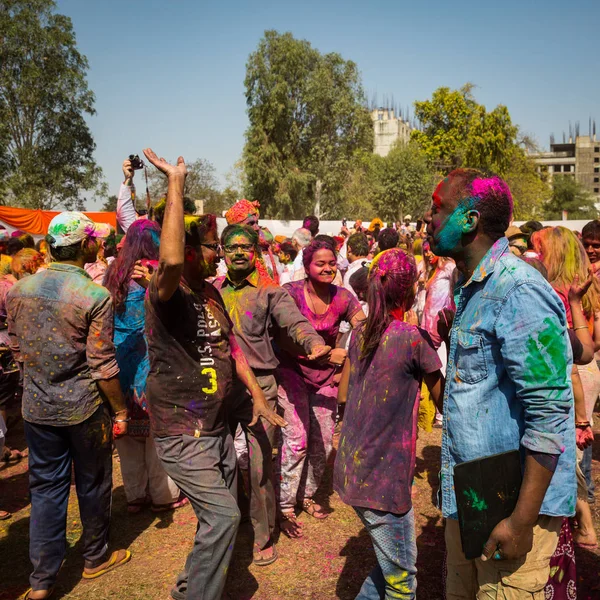 Agra India March Holi Celebration March 2018 Agra India People — Stock Photo, Image