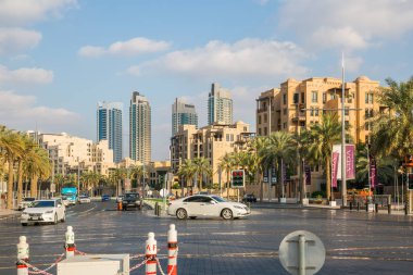 Dubai, Birleşik Arap Emirlikleri - 19 Ocak: şehir merkezinde 19 Ocak 2014 tarihinde Dubai, Birleşik Arap Emirlikleri. Şehir merkezinde modern mimari.