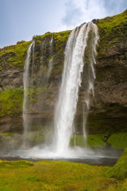 Güzel dağ şelale görünümü