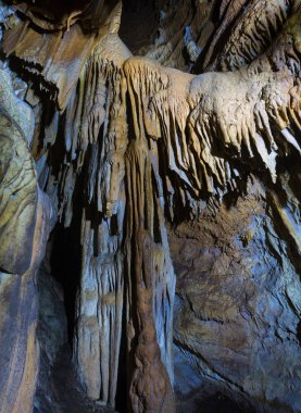 Crimean cave Dublyanskogo in the plateau Qarabiy Yayla clipart