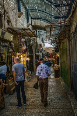 Doğal görünümü şehrin güzel Jerusalem, İsrail