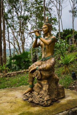 Tayland eski Budist heykeli 