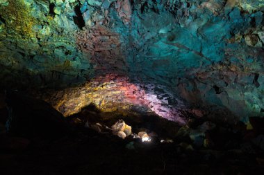 Volkan içinde - Thrihnukagigur Magma odası. İzlanda.