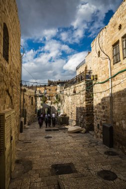 Doğal görünümü şehrin güzel Jerusalem, İsrail