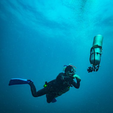 Scubadiver ekipman sidemount yapılandırma